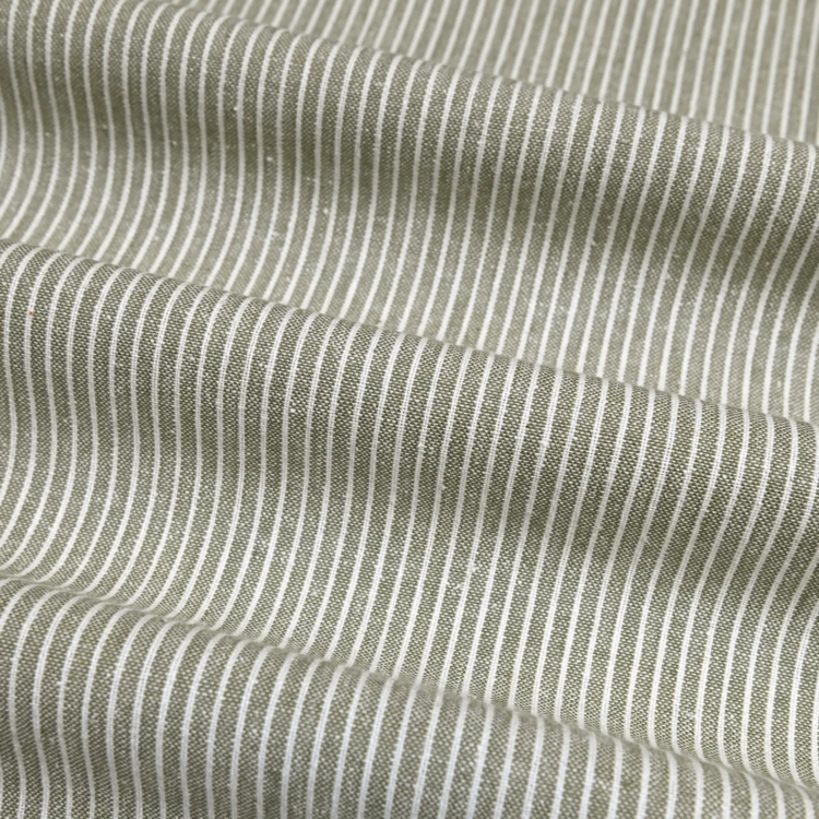 Paño de cocina de algodón con finas rayas tejidas