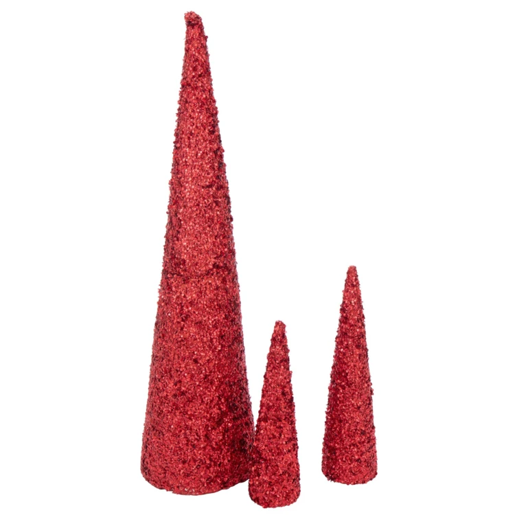 Cône décoratif sequins mousse