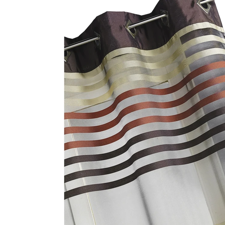 Voilage en Organza rayé et Coloré
