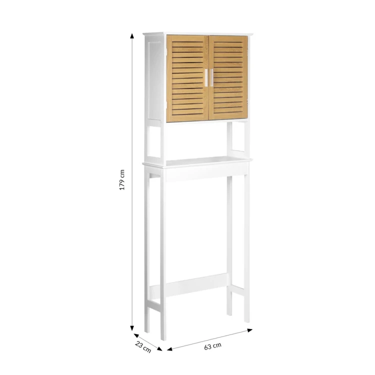 Meuble dessus WC avec rangement