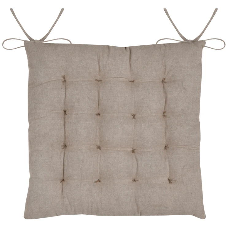 Galette de chaise feuillage doré pour intérieur chic