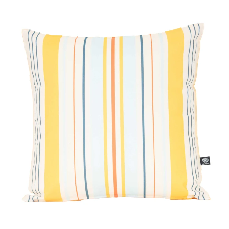 Coussin extérieur rayé