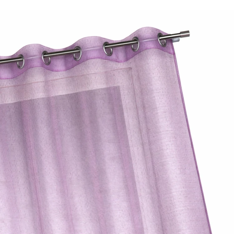 Voilage organza à fines rayures horizontales