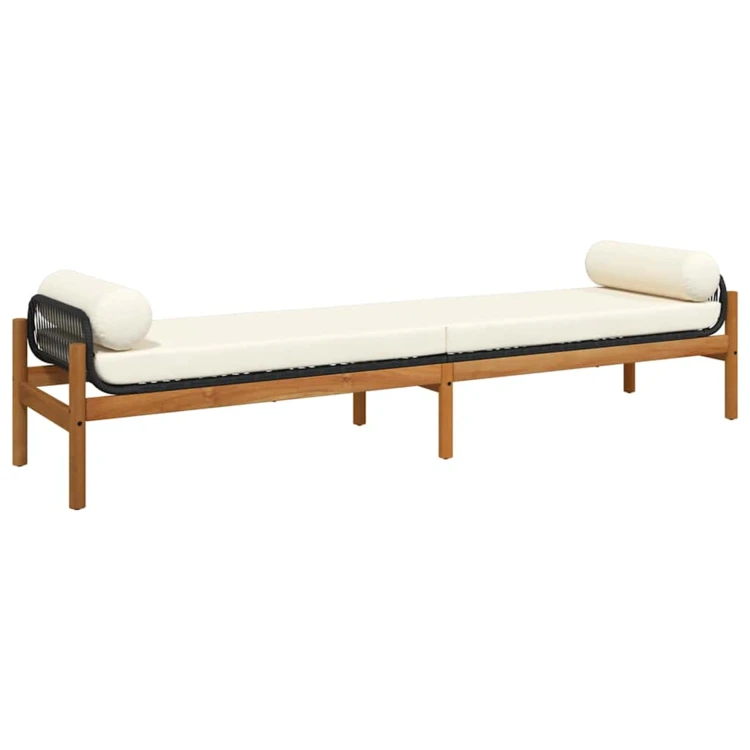Banc de jardin avec coussins