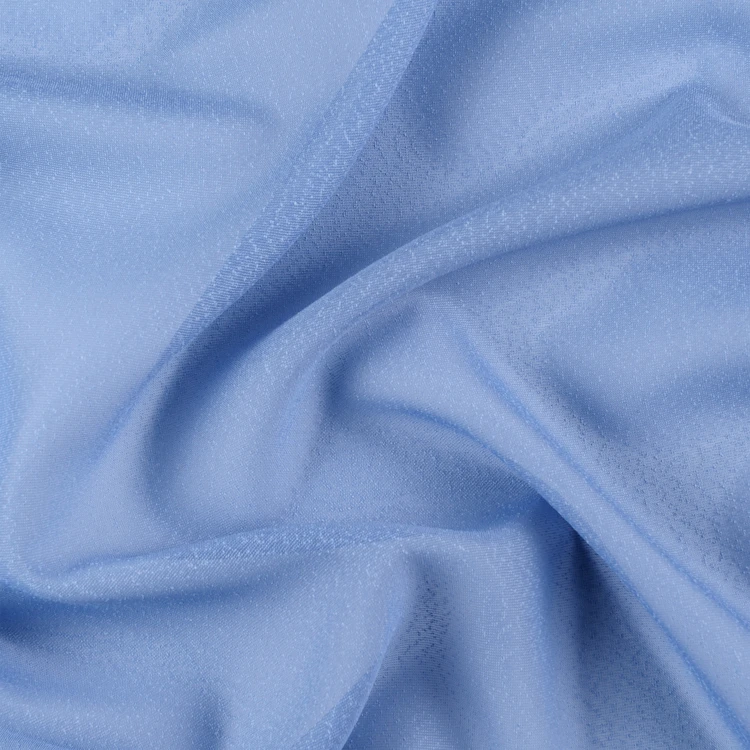 Tissu voile aspect naturel avec fils en relief