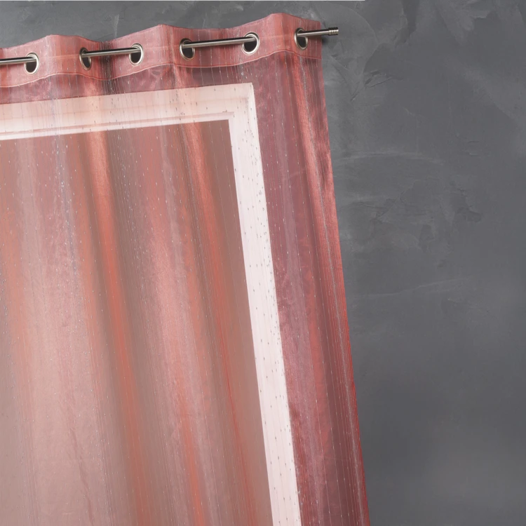 Voilage Organza fantaisie goutte métallique