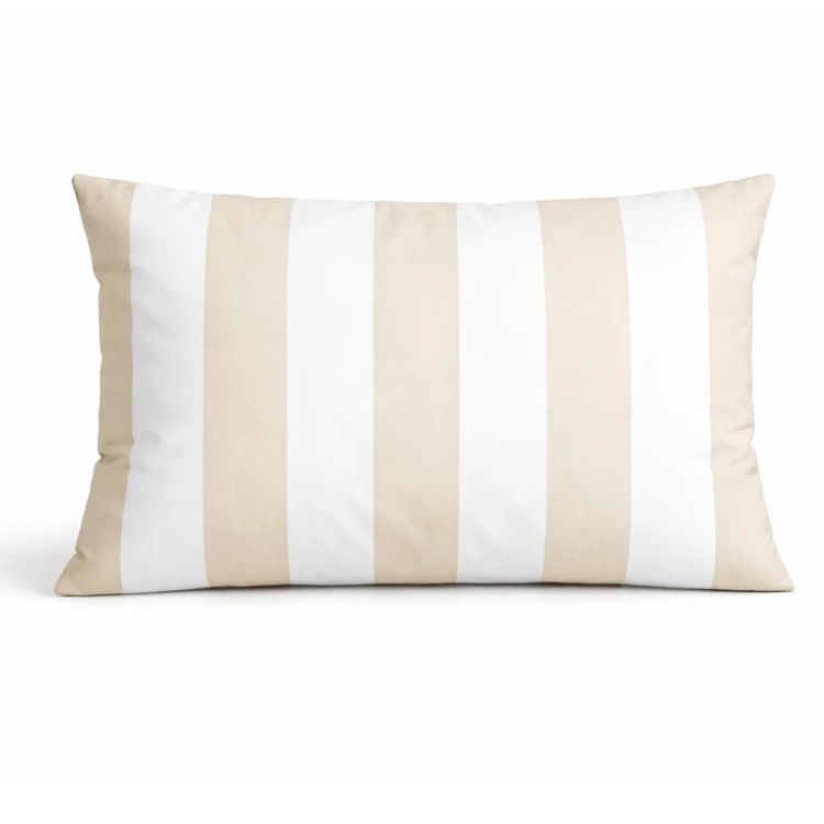 Coussin imperméable déhoussable à rayures