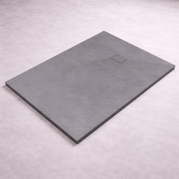 Receveur en résine effet pierre