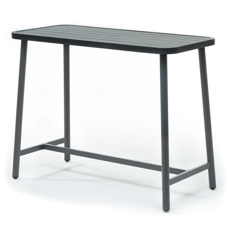 Mesa de bar em alumínio para exterior
