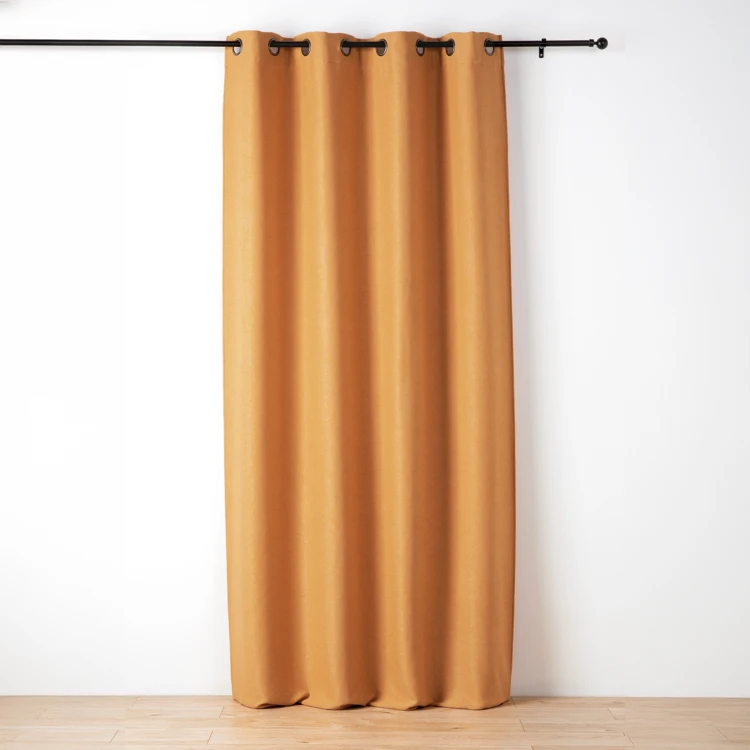 Rideau uni texturé effet bouclé