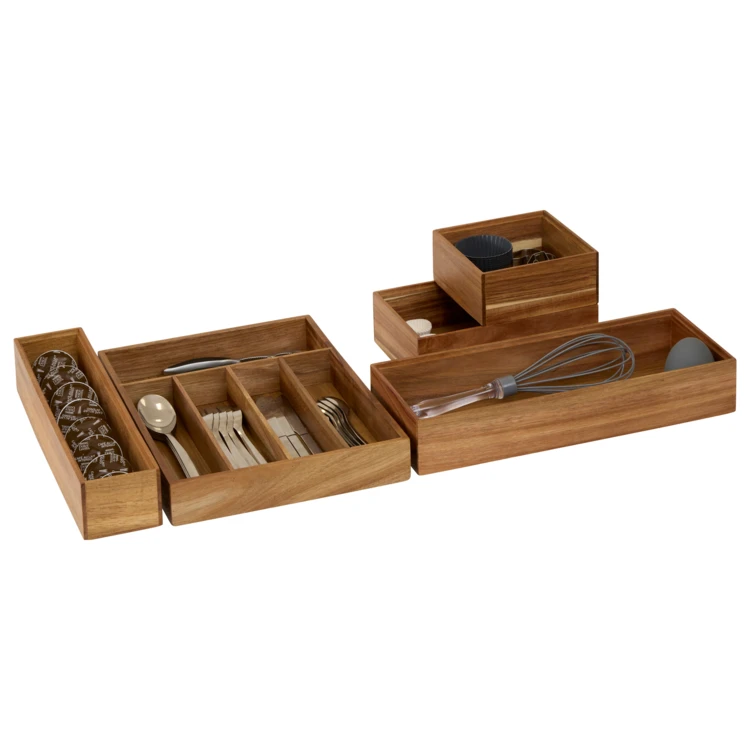 Organisateur de tiroir en bois