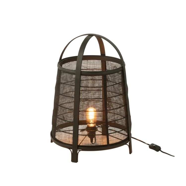 Lampe sur pied en lin style japonais