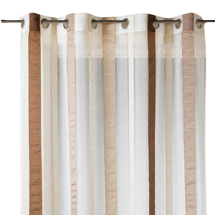 Organza velata a righe verticali