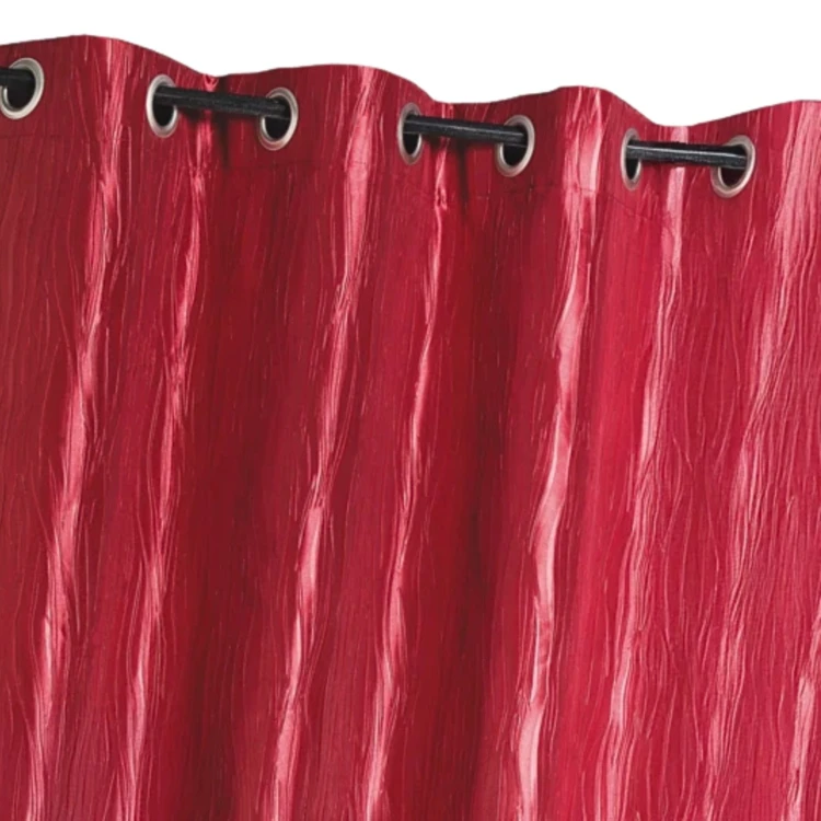Rideau d'Ameublement en Taffetas Froissé