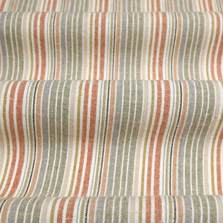 Paño de cocina de algodón con rayas tejidas