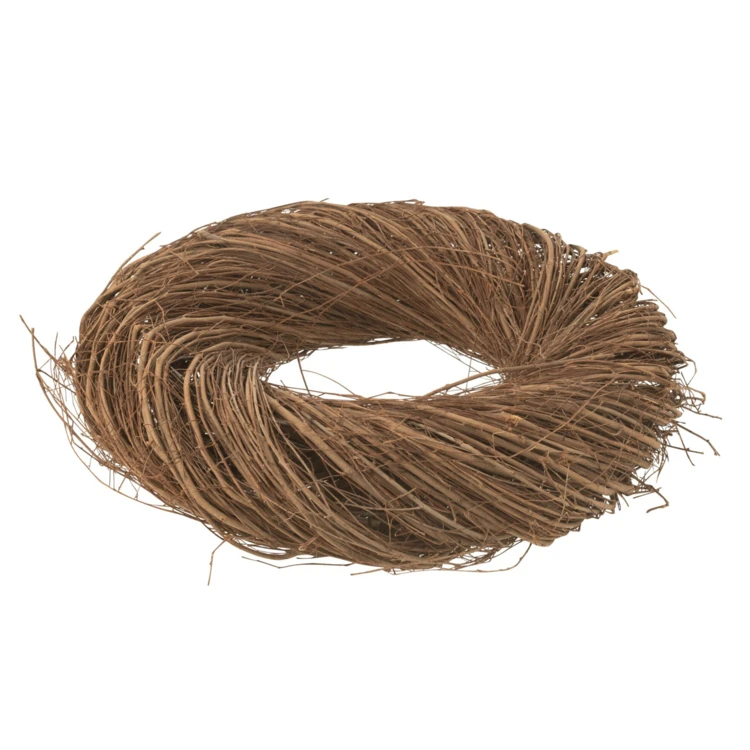 COURONNE ROND BRINDILLE SAULE NATUREL MEDIUM