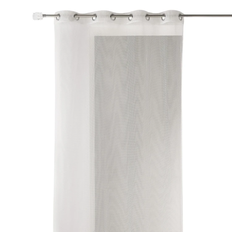 Voilage uni en maille filet