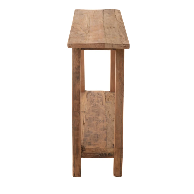 Konsole aus recyceltem Holz