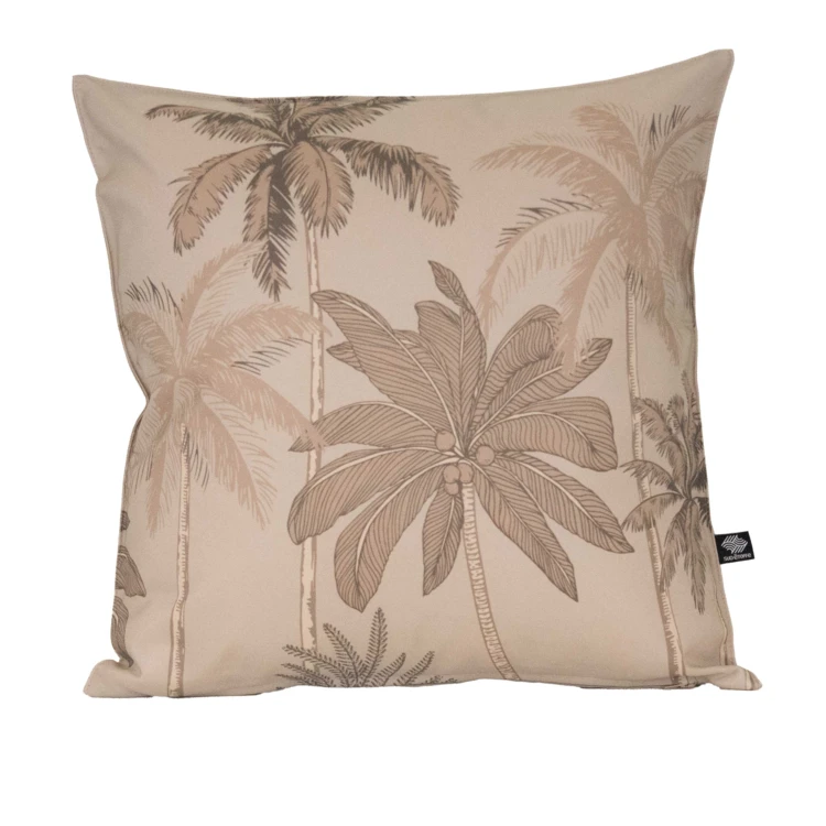 Coussin d'extérieur déperlant imprimé palmiers