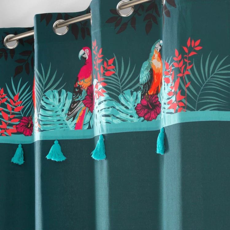 Cortina de tapicería decoración exótica