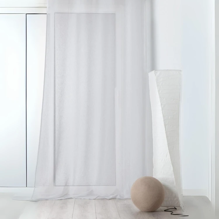 Halbtransparenter Vorhang aus Poly/Leinen