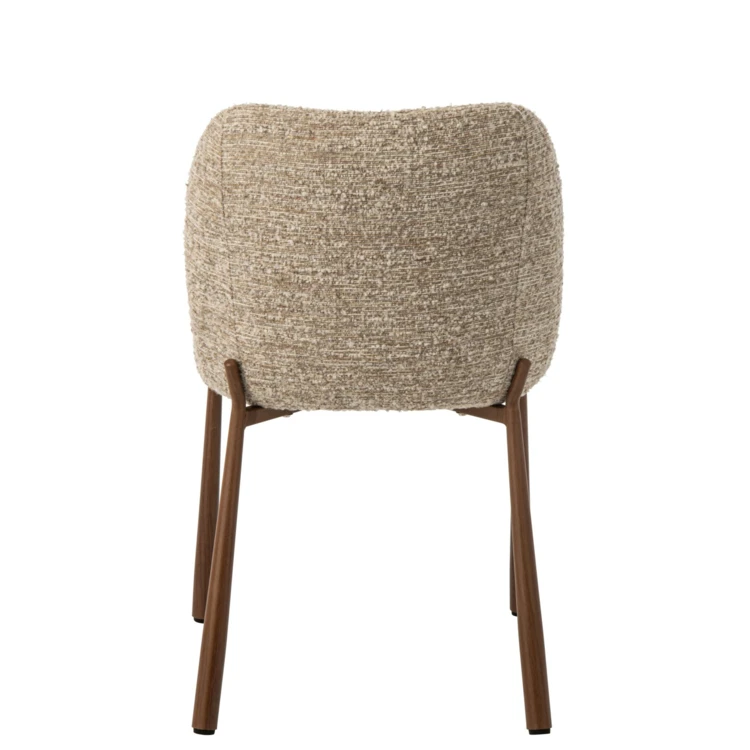 Chaise en métal et textile