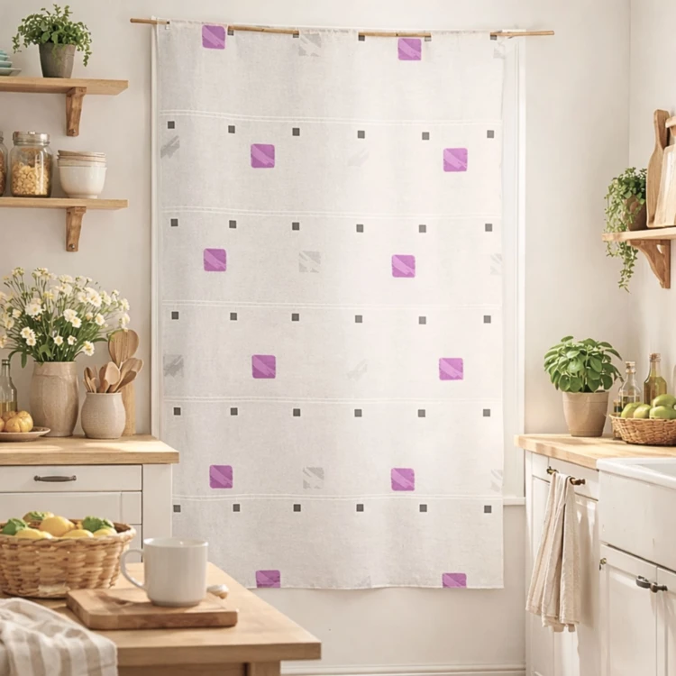 Modulable brodé de carrés colorés