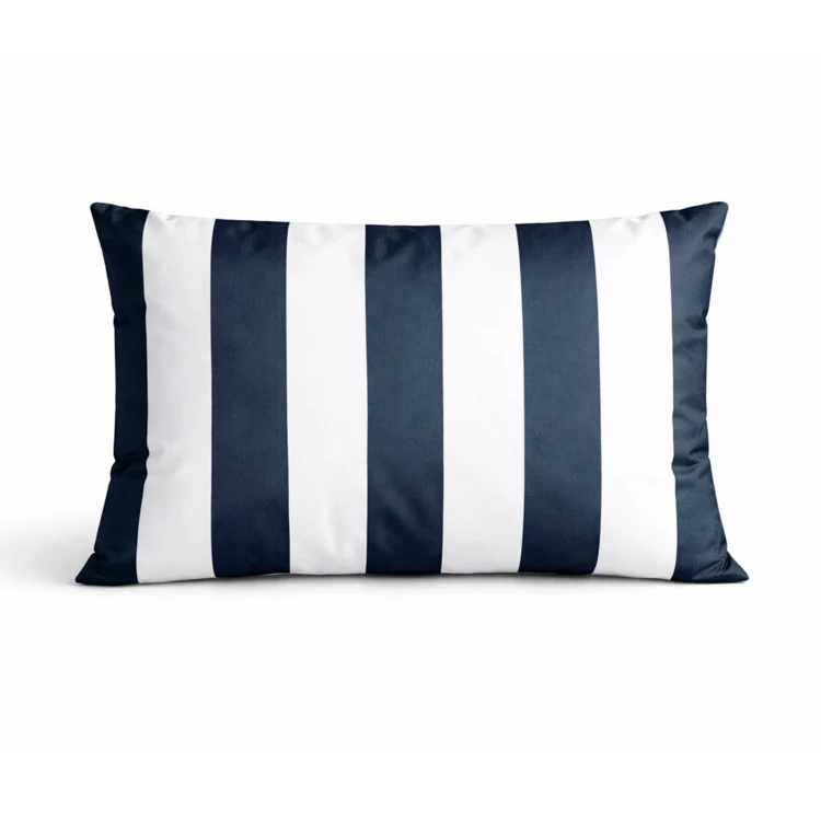 Coussin imperméable déhoussable à rayures