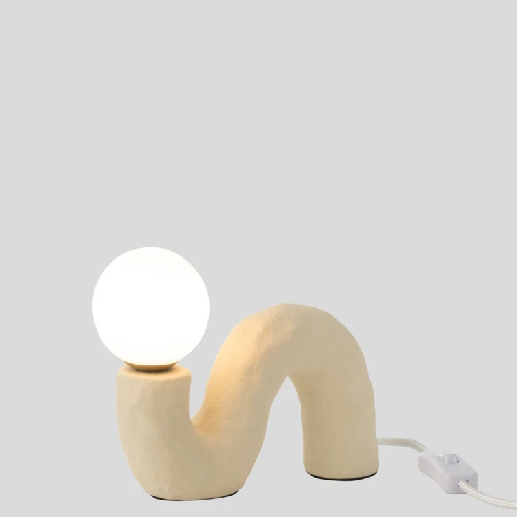 Lampe à poser design en pierre