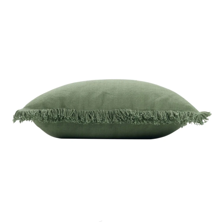 Coussin déhoussable à franges