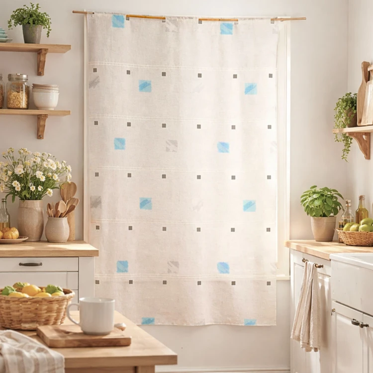 Modulable brodé de carrés colorés