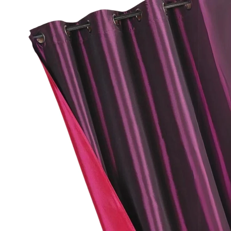 Rideau Ameublement Réversible en Taffetas