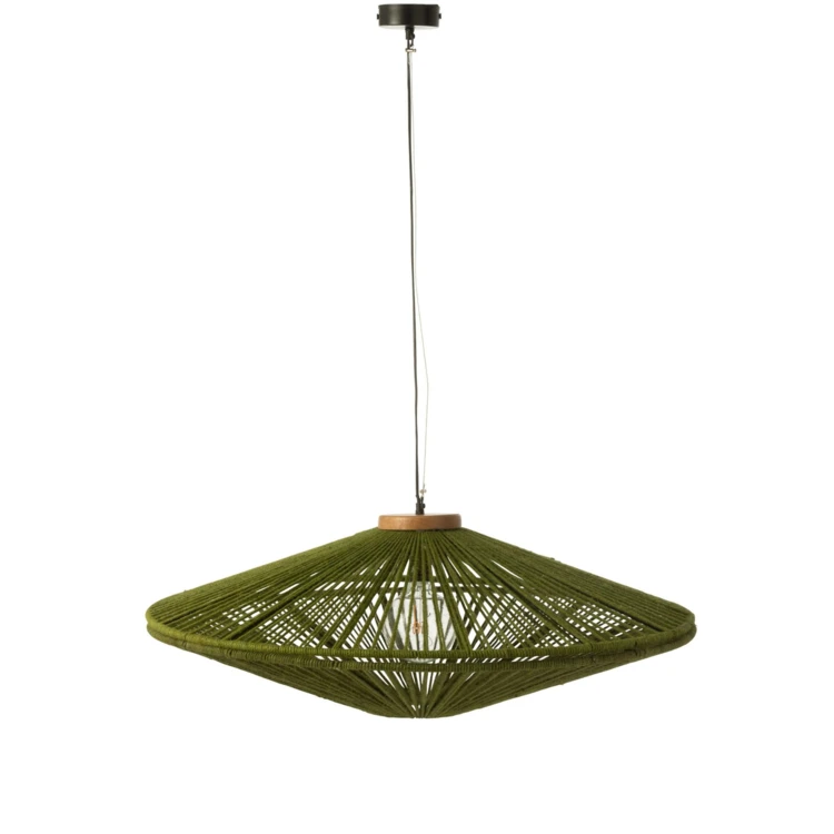 Suspension luminaire en fibre naturelle