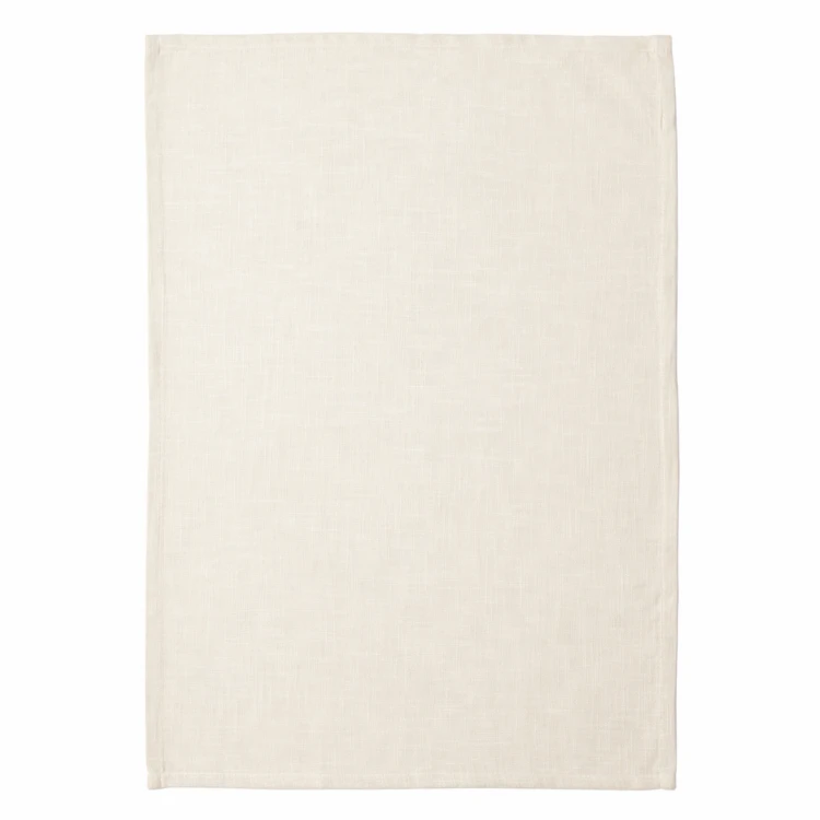 Torchon de cuisine en coton uni aspect tissé