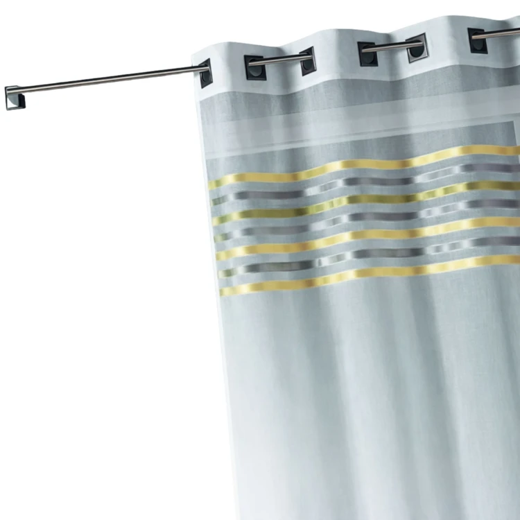 Voilage étamine parement tissé dans le haut