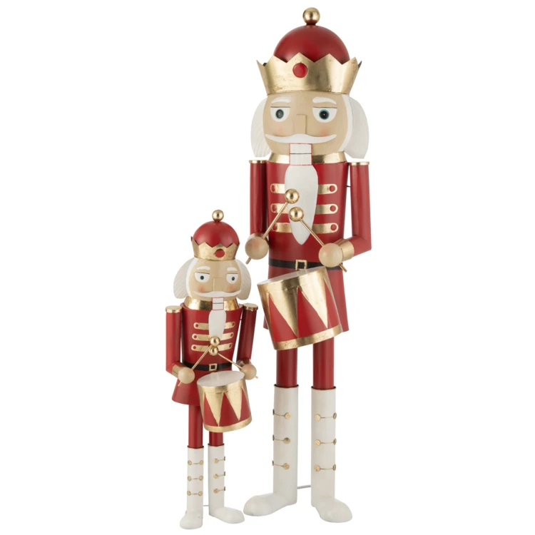 CASSE-NOISETTE TAMBOUR FER ROUGE/OR LARGE