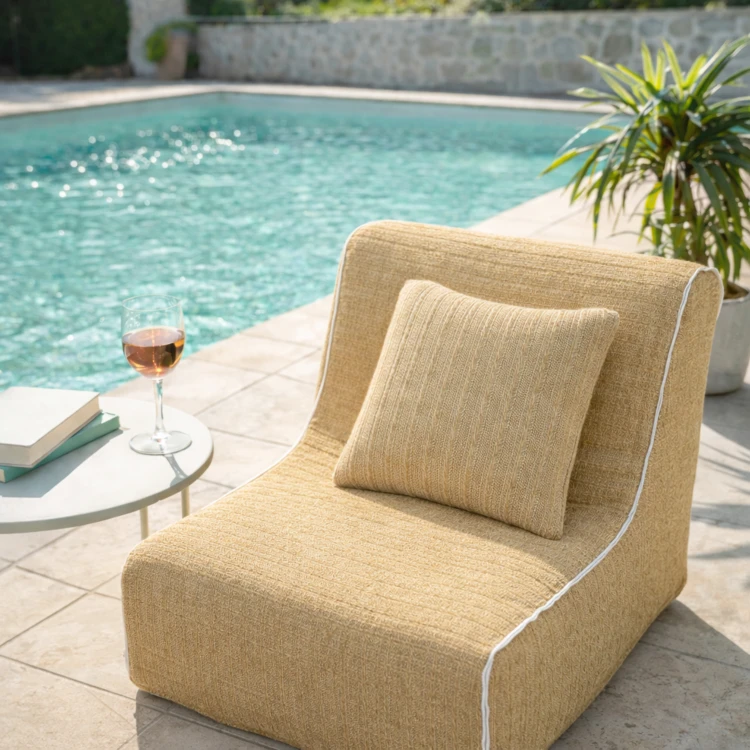 Fauteuil gonflable modulable pour extérieur et intérieur déhoussable