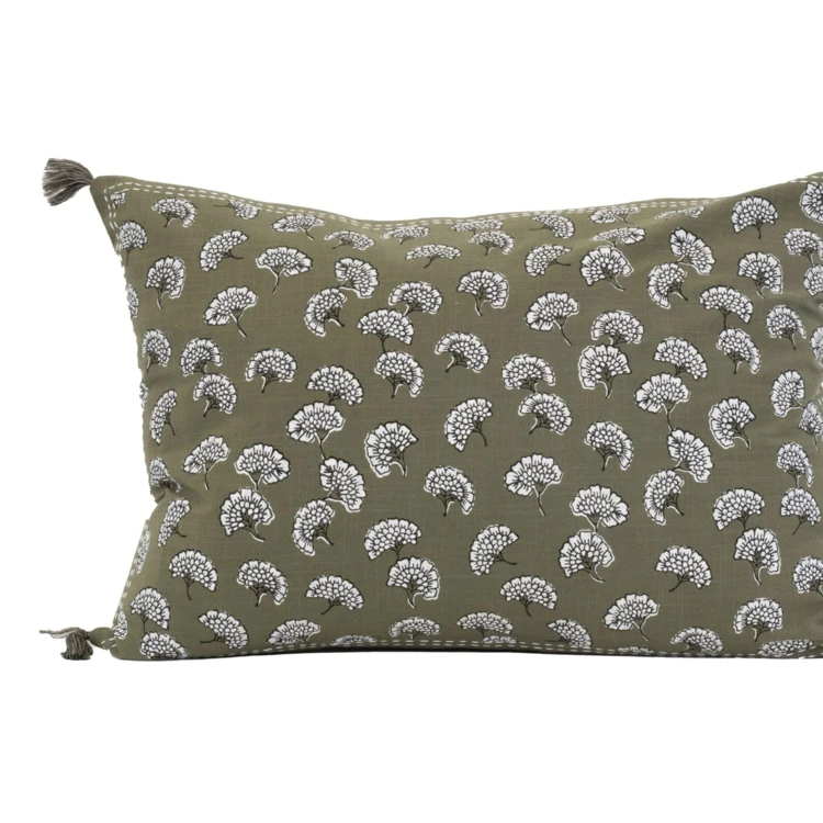 Coussin décoratif imprimé motif floral