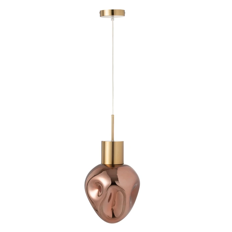 Suspension en verre et métal