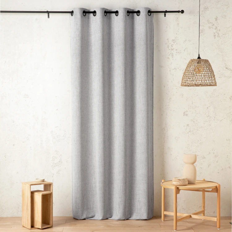 Voilage semi-opaque effet lin