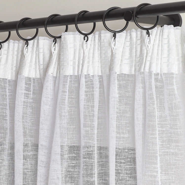 Lot de 10 anneaux 38 mm métalliques pour rideaux à galon fronceur