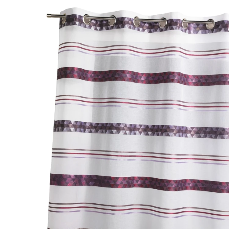 Voilage Jacquard en étamine géométrique