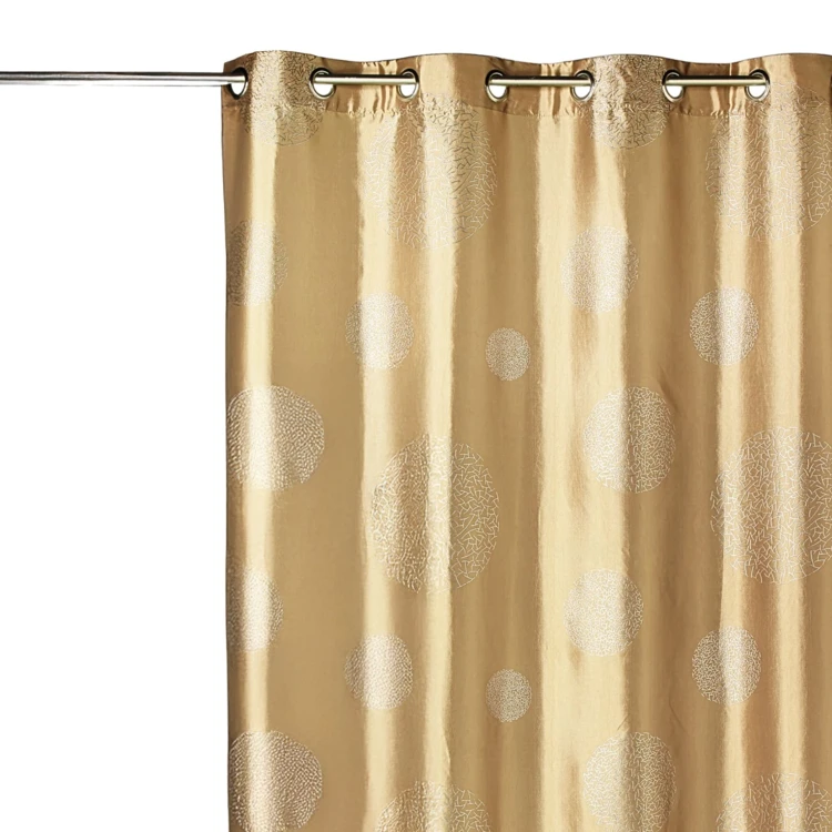 Rideau ameublement en Taffetas imprimé Argent