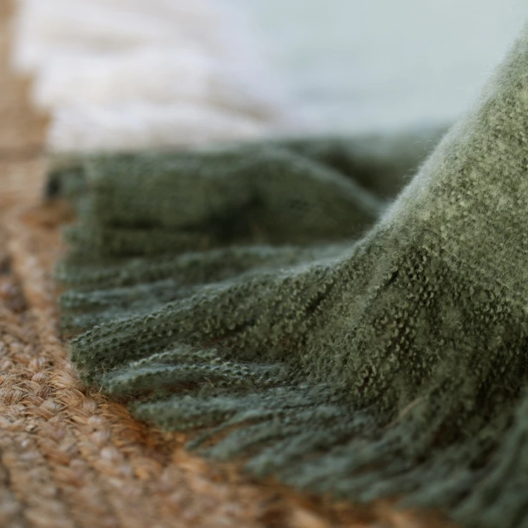 Plaid à carreaux aspect mohair