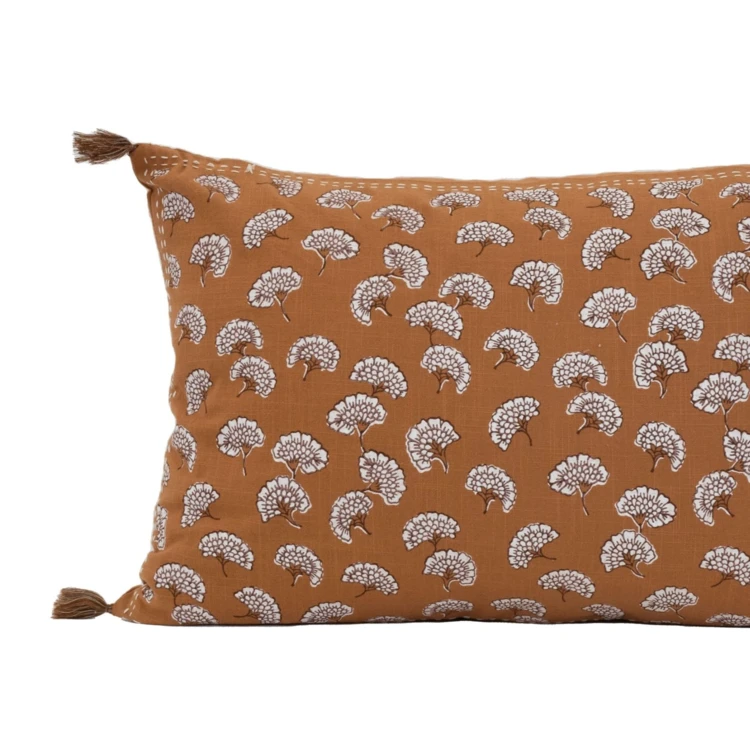 Coussin décoratif imprimé motif floral