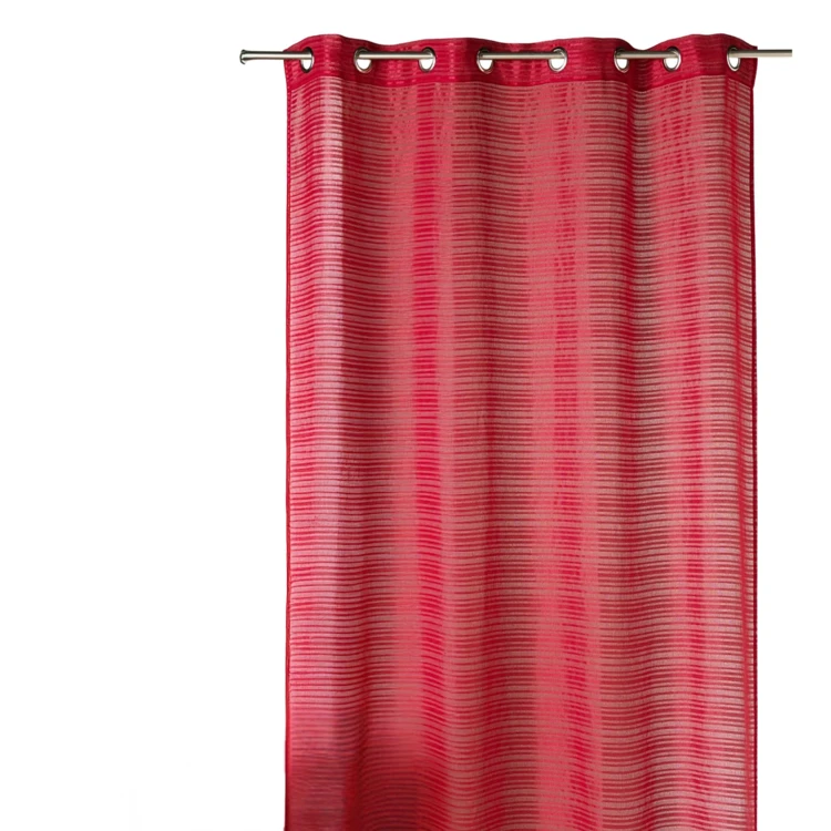 Voilage fantaisie à rayures horizontales "Joyeux"