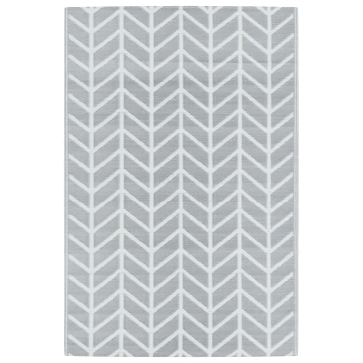 Tapis d’extérieur rectangulaire réversible motif chevrons