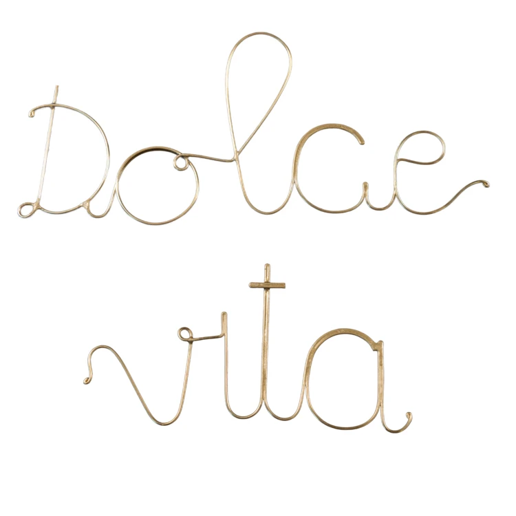 Mot fil de laiton "DOLCE VITA"
