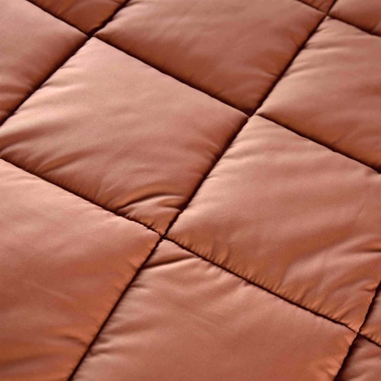 Dessus de lit matelassé peau de pêche Oekotex