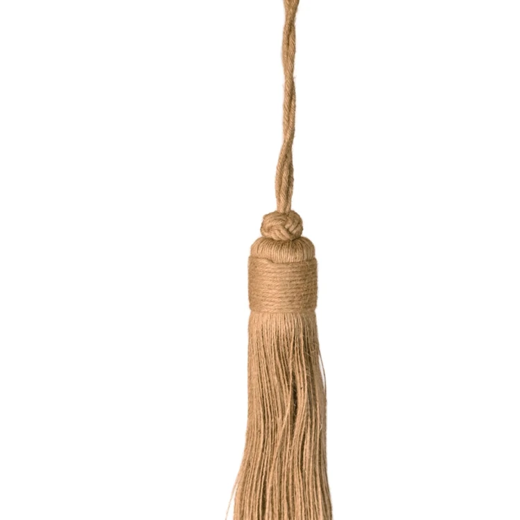 Fermacravatta con nappina naturale